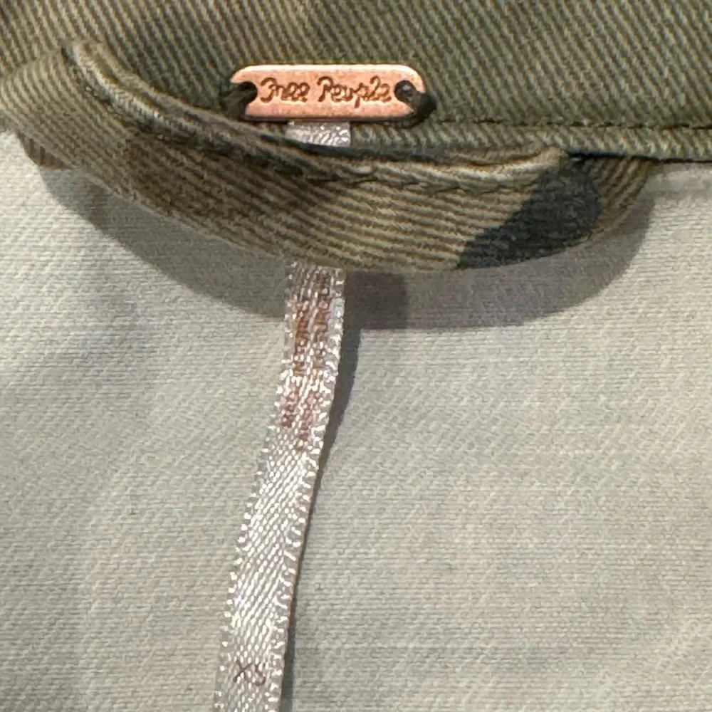 Free People Olive Camo Denim Jacket - Picture 4 of 4